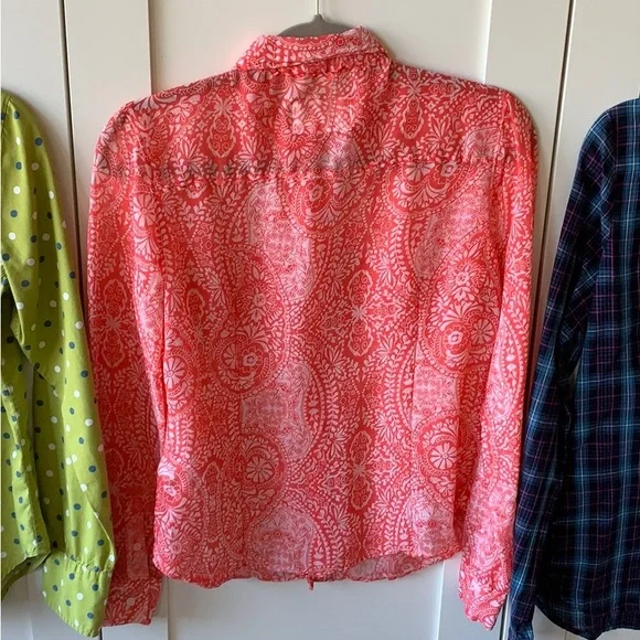 3 Fitted button down shirts Converse Lucky Brand Aeropostale size M - Picture 3 of 10